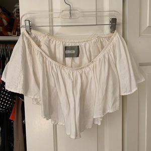 Reformation crop top linen